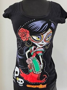 Cute Day Of The Dead Graphic Tee
